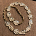 Tibetan Collection Grade Ethnic Style Cultural Play Jewelry | Himalayan Vintage Crystal Leaf