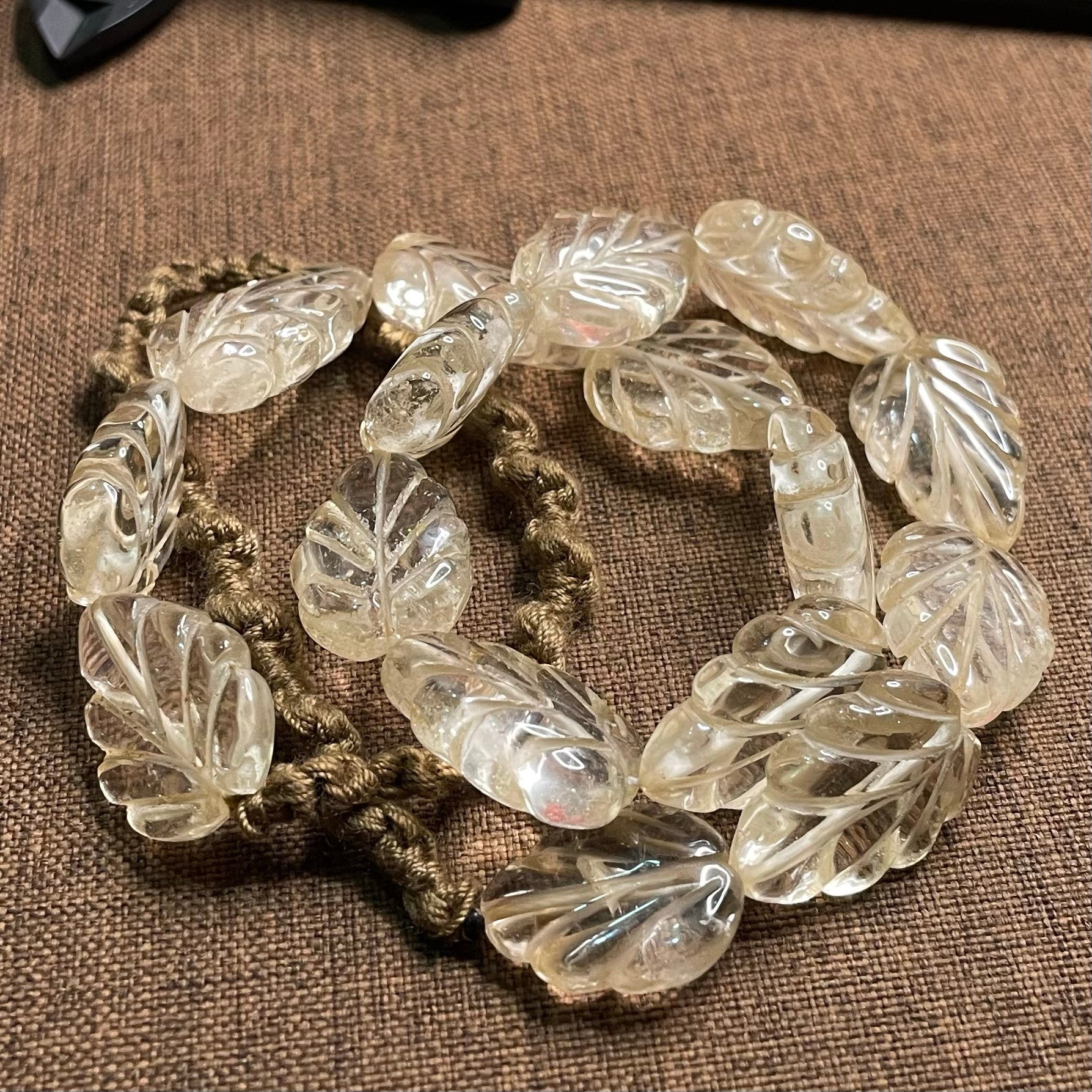 Tibetan Collection Grade Ethnic Style Cultural Play Jewelry | Himalayan Vintage Crystal Leaf