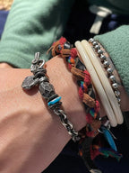 Vintage Nomadic Style Freeform Old Turquoise Bracelet