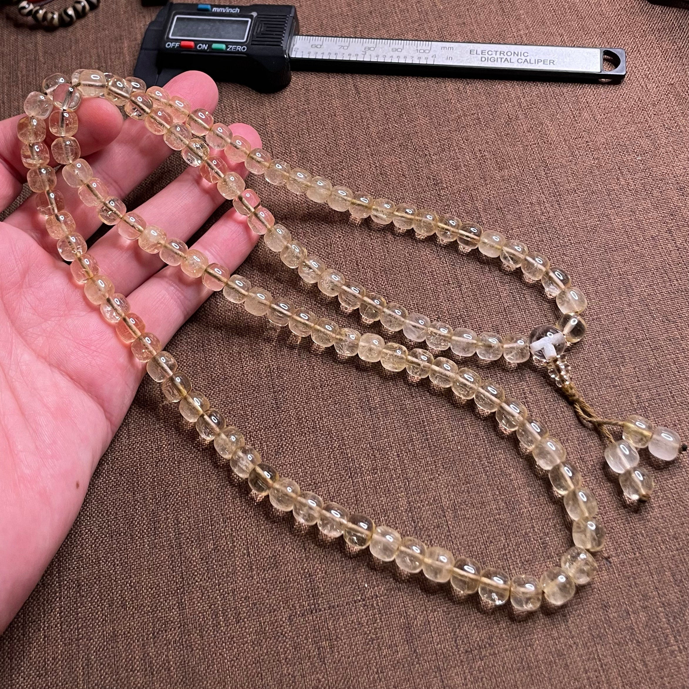 Collector-Grade Prayer Beads | Vintage Crystal 108 Beads Multi-Shape String