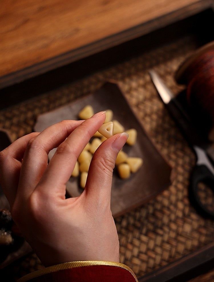 Original Premium Jadeized Camel Bone Buddha Beads Bracelet for Men | Camel Bone Bracelet with Jadeized Yellow Material