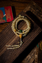 Original Design Tibetan Natural Ram's Horn Tibetan Buddha Bead | Bracelet 108 Beads Zodiac Buddha Unisex Bracelet Necklace Handheld Rosary