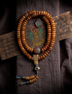 Vintage Spirit Bone・Tibetan Yak Bone 108 Prayer Beads | Tibetan Style Cultural Play Bracelet
