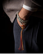 Rugged & Refined Charm・Tibetan Camel Bone 108 Prayer Beads | Natural Bone Beads Playable Bracelet