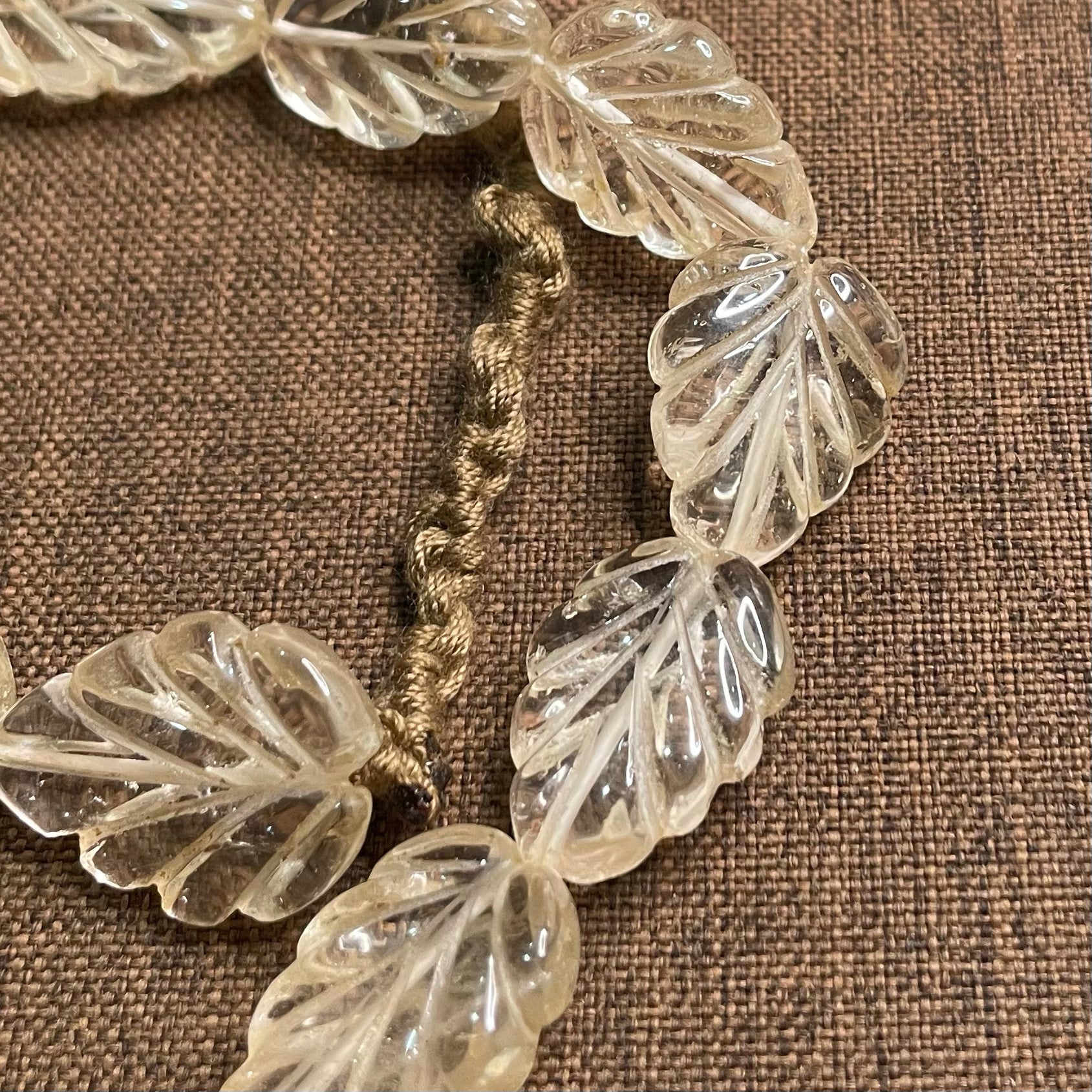Tibetan Collection Grade Ethnic Style Cultural Play Jewelry | Himalayan Vintage Crystal Leaf