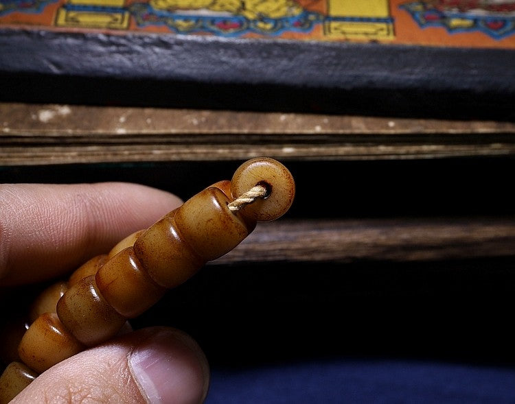 Tibetan Vintage Material · Natural Yak Bone Tibetan Handheld Bracelet