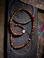 Tibetan Natural Vintage Yak Bone Double-Loop Buddha Bead Bracelet | Tibetan Unisex Couple Style Bracelet