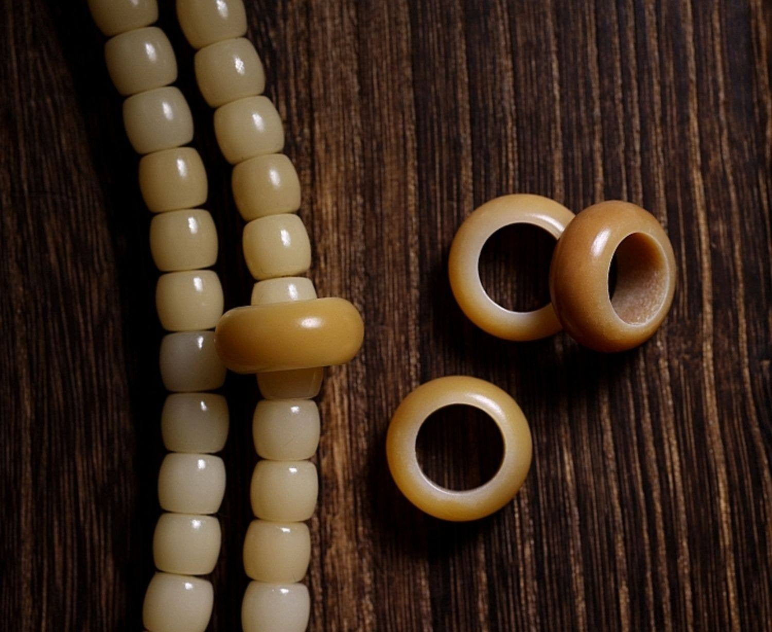 Original Weathered Bodhi Root 108 Bead Buddha Bead Bracelet | Unisex Cultural Play Rosary
