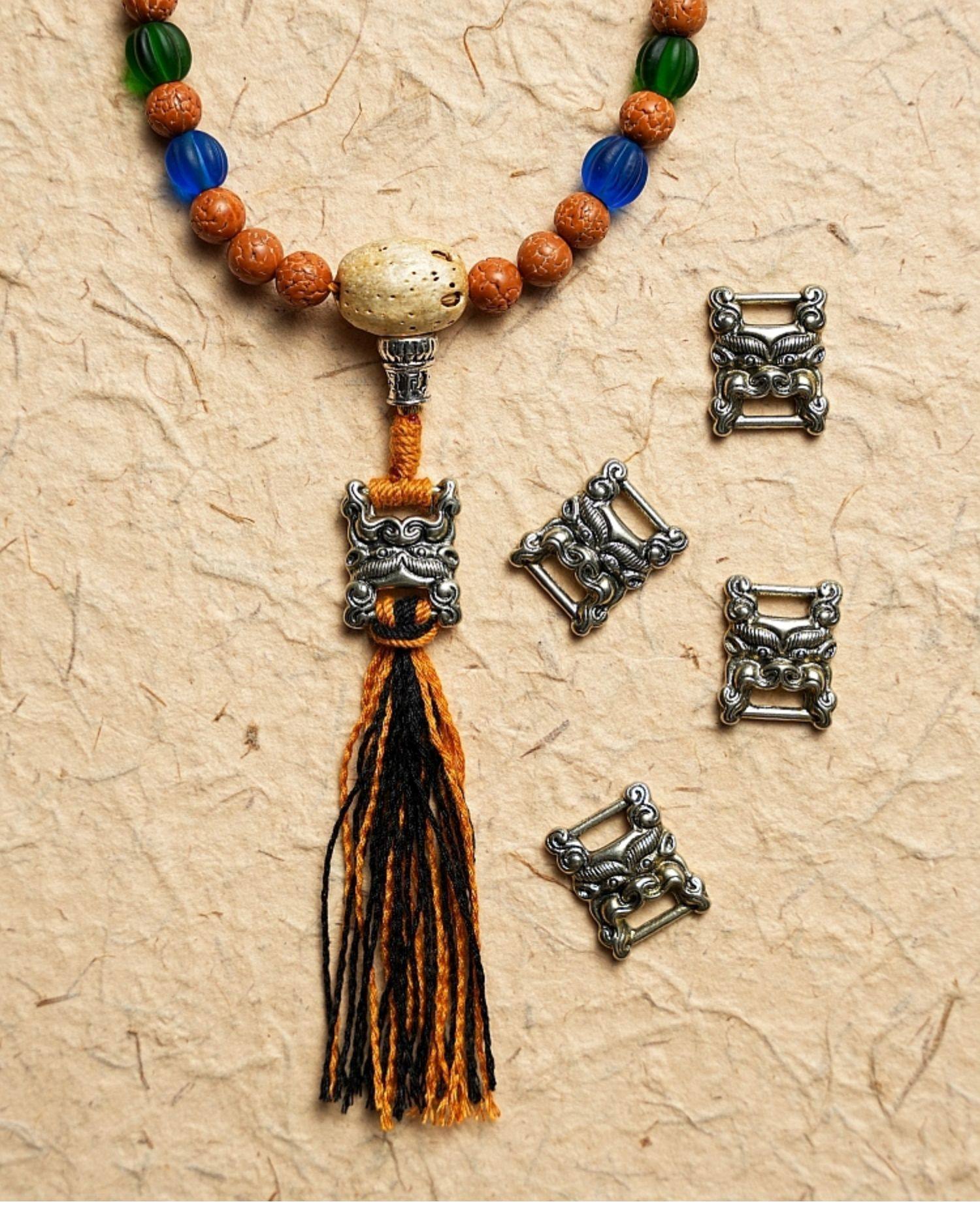 Original Design Toothless Small Vajra Bodhi Buddha Bead Bracelet | Tibetan 108 Bead Necklace Rosary
