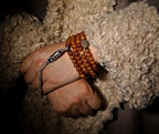 Vintage Spirit Bone・Tibetan Yak Bone 108 Prayer Beads | Dzi Bead Blessed Tibetan Buddha Beads Bracelet