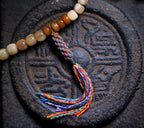 Original Design Tibetan Natural Yak Bone & Camel Bone Multi-Treasure Buddha Bead Bracelet 108 Beads Unisex Necklace Handheld Bracelet