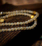 Original Design Tibetan Natural Ram's Horn Tibetan Buddha Bead | Bracelet 108 Beads Zodiac Buddha Unisex Bracelet Necklace Handheld Rosary