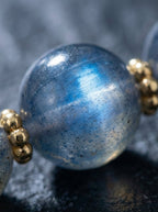 Moonlight Reflecting Red Grade・Sri Lanka Grey Moonstone Bracelet Original Handmade Red Tiger Eye Crystal Bracelet