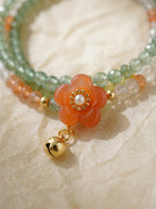 Gemini Original Multi-Layer Stackable Agate & Chrome Diopside Light Luxury Bracelet Twelve Constellations Exclusive For Women