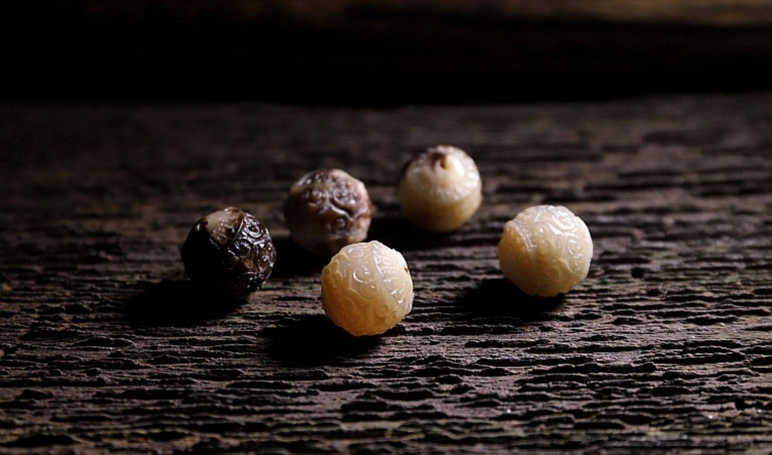 Vintage Spirit Bone・Tibetan Yak Bone 108 Prayer Beads | Dzi Bead Blessed Tibetan Buddha Beads Bracelet