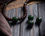 Qinghuan Elegance Gathering・Purple Gold Alms Bowl Bodhi 108 Beads Tibetan Style Prayer Beads | High-End Cultural Play Buddha Beads Bracelet