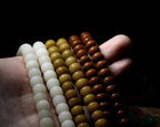Original Simplicity・Natural White Jade Bodhi Root 108 Prayer Beads | Unisex Buddha Beads Bracelet