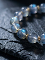 Moonlight Reflecting Red Grade・Sri Lanka Grey Moonstone Bracelet Original Handmade Red Tiger Eye Crystal Bracelet