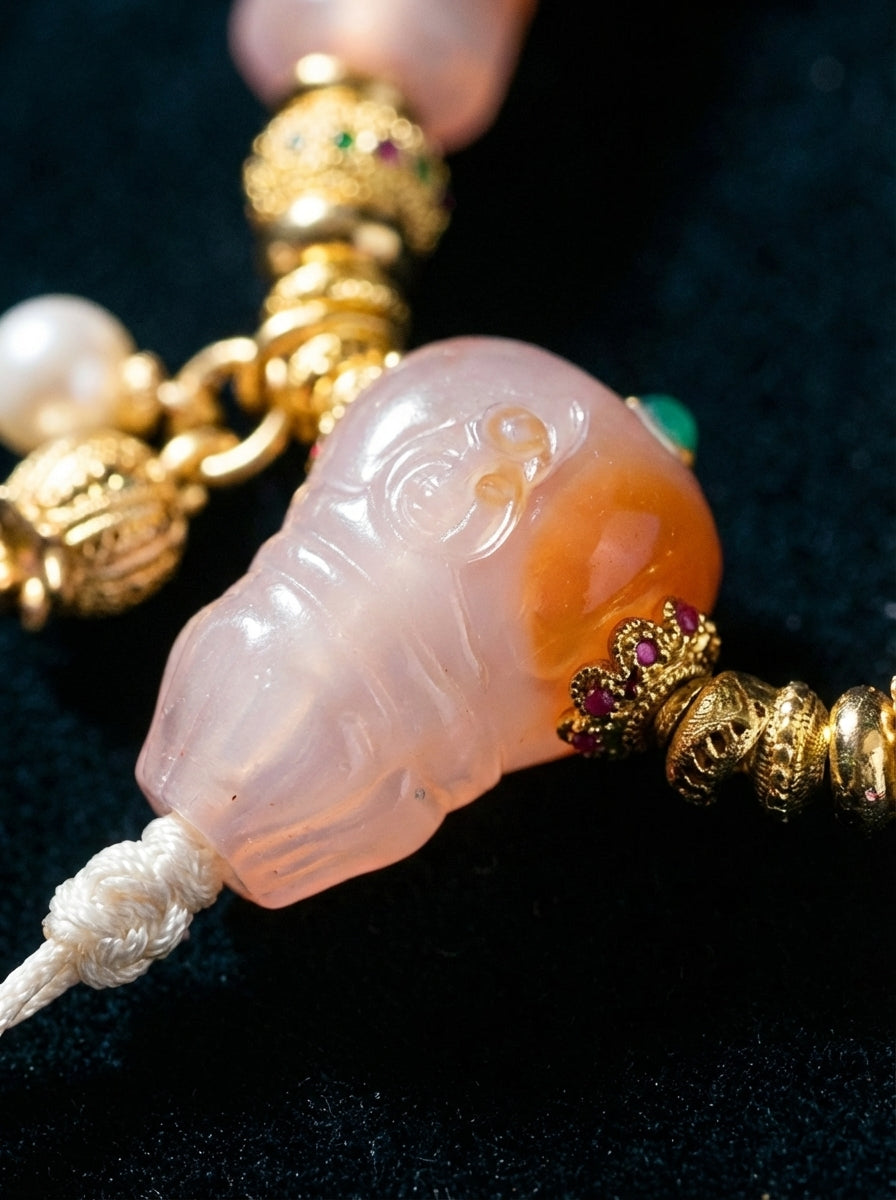 Original Tibetan Style Single-Line Medicine Agate Bracelet