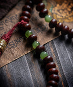 Qinghuan Elegance Gathering・Purple Gold Alms Bowl Bodhi 108 Beads Tibetan Style Prayer Beads | High-End Cultural Play Buddha Beads Bracelet
