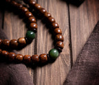 Patinated Moon & Star Bodhi Vintage Tibetan Mala