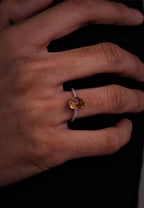 Original Light Luxury Ring | S925 Sterling Silver Citrine High-End Ring