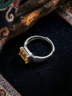 Niche High-End Ring | S925 Sterling Silver Citrine Elegant Ring
