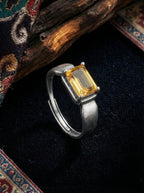 Niche High-End Ring | S925 Sterling Silver Citrine Elegant Ring