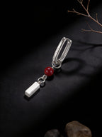 New Tibetan Niche Earrings | Personalized High-End S925 Sterling Silver Cinnabar Pendant Earrings