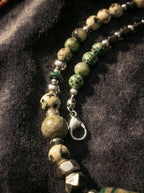 Tibetan Forest Elegance · Original New Tibetan Dzi Bead Necklace