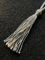 Tibetan Region Old Material Natural Clear Quartz Five-Pronged Vajra Woven Necklace - Unique Piece