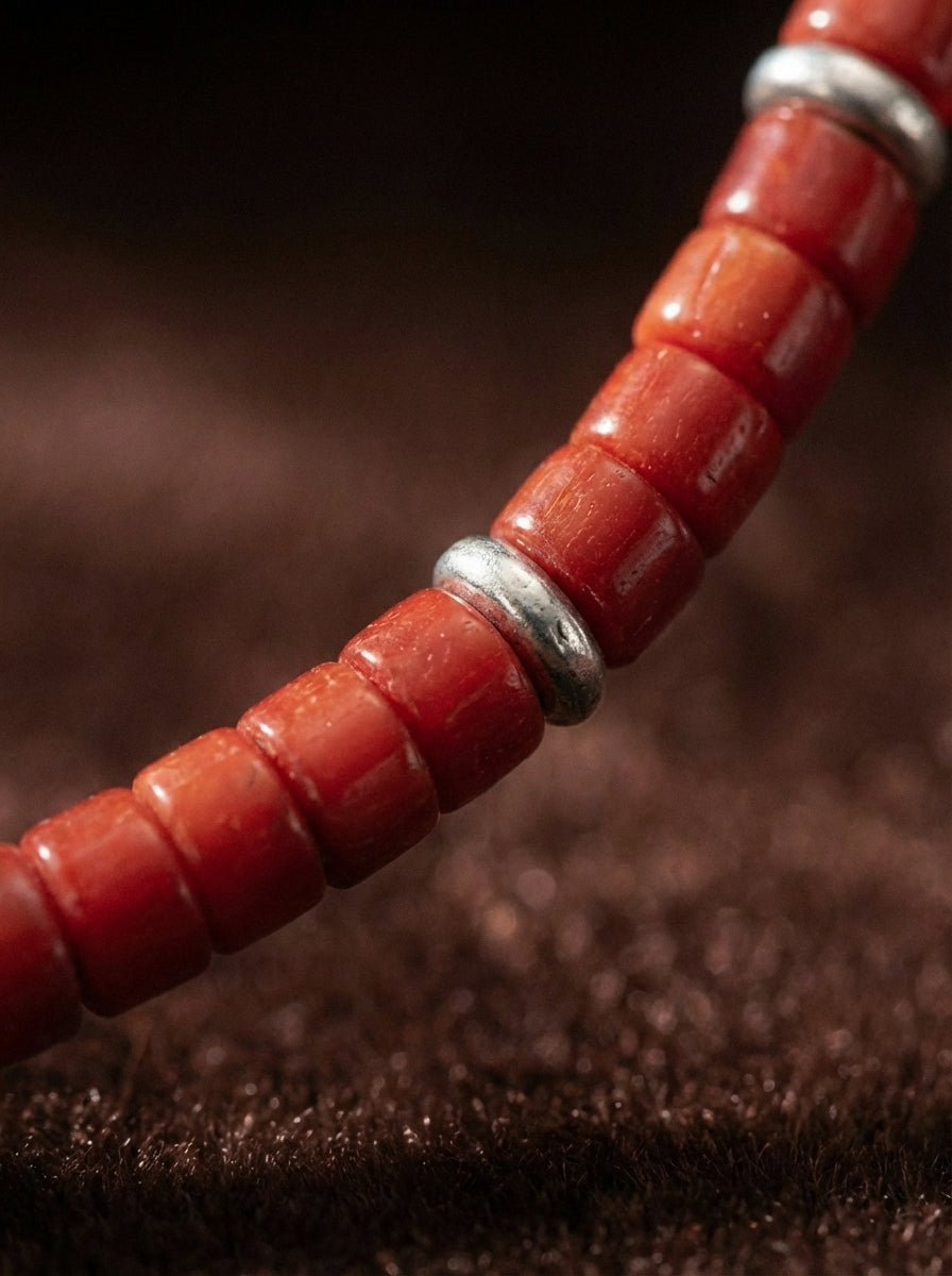 Niche Tibetan Style Natural Red Agate Couple Bracelets&Vintage Beaded Design