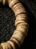 Tibetan Heritage · Irregular Prayer Wheel Old Camel Bone Mani Bead Bracelet