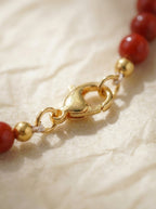 Aries Natal Red Luck Original Multi-Layer Stackable Cinnabar & Crystal Bracelet Twelve Constellations Exclusive For Women