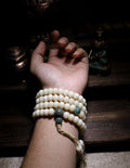 Original Simplicity・Natural White Jade Bodhi Root 108 Prayer Beads | Unisex Buddha Beads Bracelet