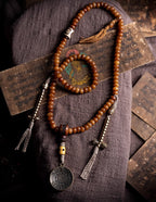 Tibetan Raw Old Material Yak Bone Prayer Beads Mala