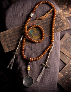 Tibetan Raw Old Material Yak Bone Prayer Beads Mala