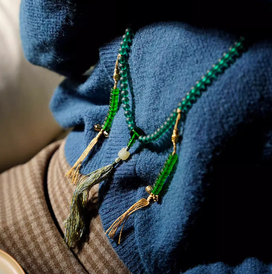 Qingli Green Tara · 108 Practice Prayer Beads Mala