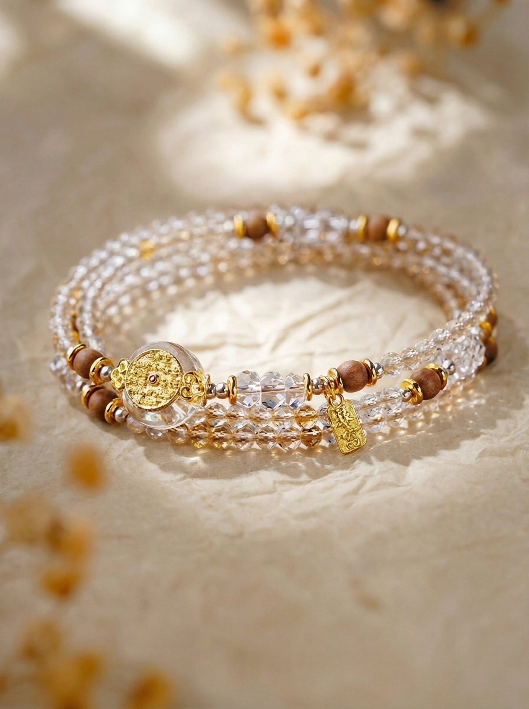 Taurus Natal Original Multi-Layer Stackable Clear Crystal Bracelet Twelve Constellations Exclusive For Women