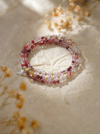Leo Natal Original Multi-Layer Stackable Clear Crystal & Andesine Light Luxury Bracelet Twelve Constellations Exclusive For Women