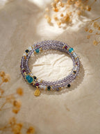 Scorpio Original Multi-Layer Stackable Obsidian, Jade & Topaz Light Luxury Bracelet Twelve Constellations Exclusive For Women