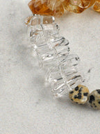 Bracelet œil de tigre et cristal « Golden Amber Wisdom »