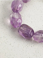 Cœur Zen Nuage Violet · Bracelet en Améthyste et Perles d'Eau Douce