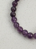 „Violet Gold Zen Herz“ Amethyst-, Citrin- & Perlenarmband