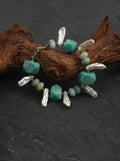 「Verdant Cloud Stream」 Amazonite & Baroque Pearl Bracelet