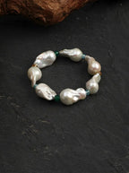 「Pearl Rhythm & Sacred Radiance」 Multi-Gem Crystal & Pearl Bracelet