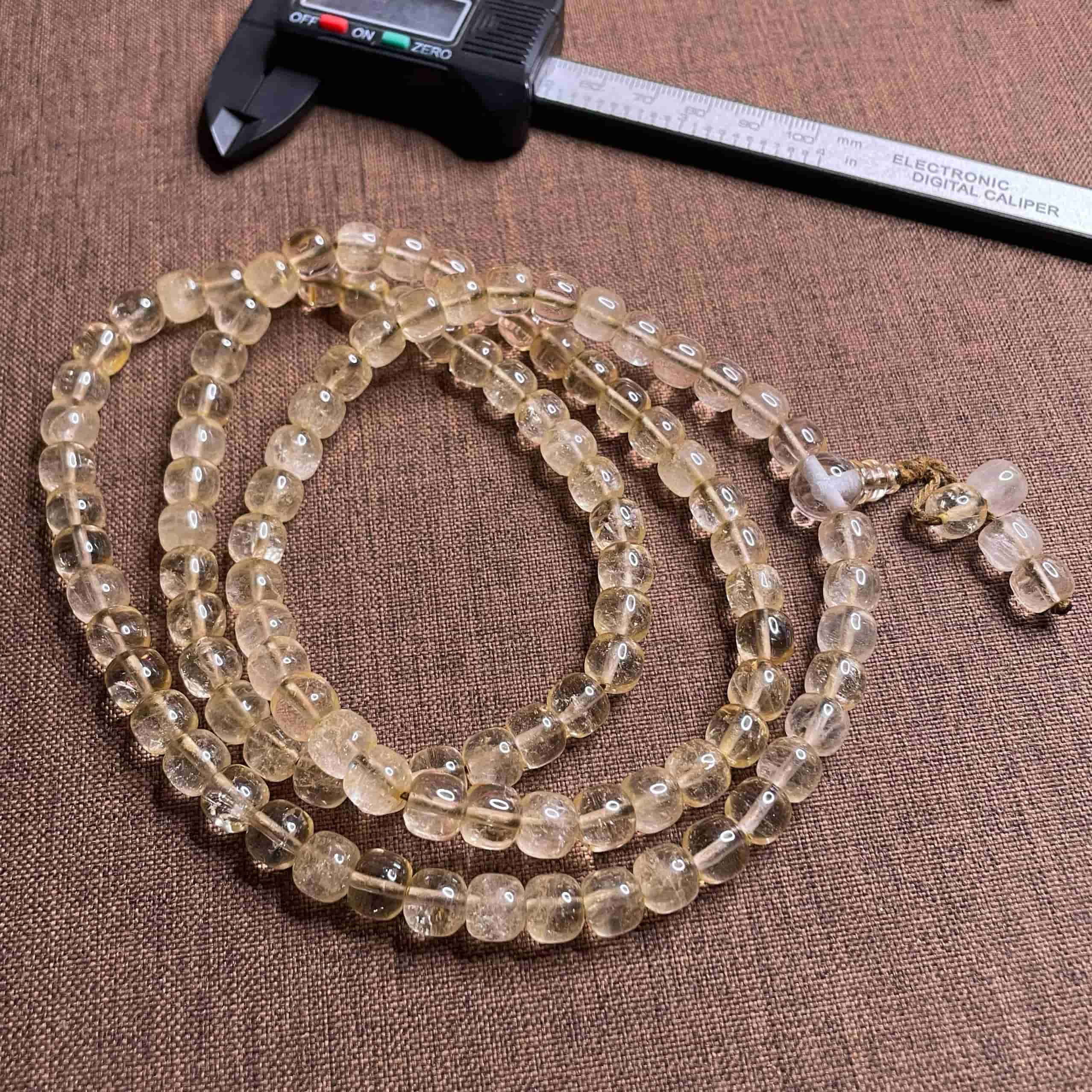 Collector-Grade Prayer Beads | Vintage Crystal 108 Beads Multi-Shape String