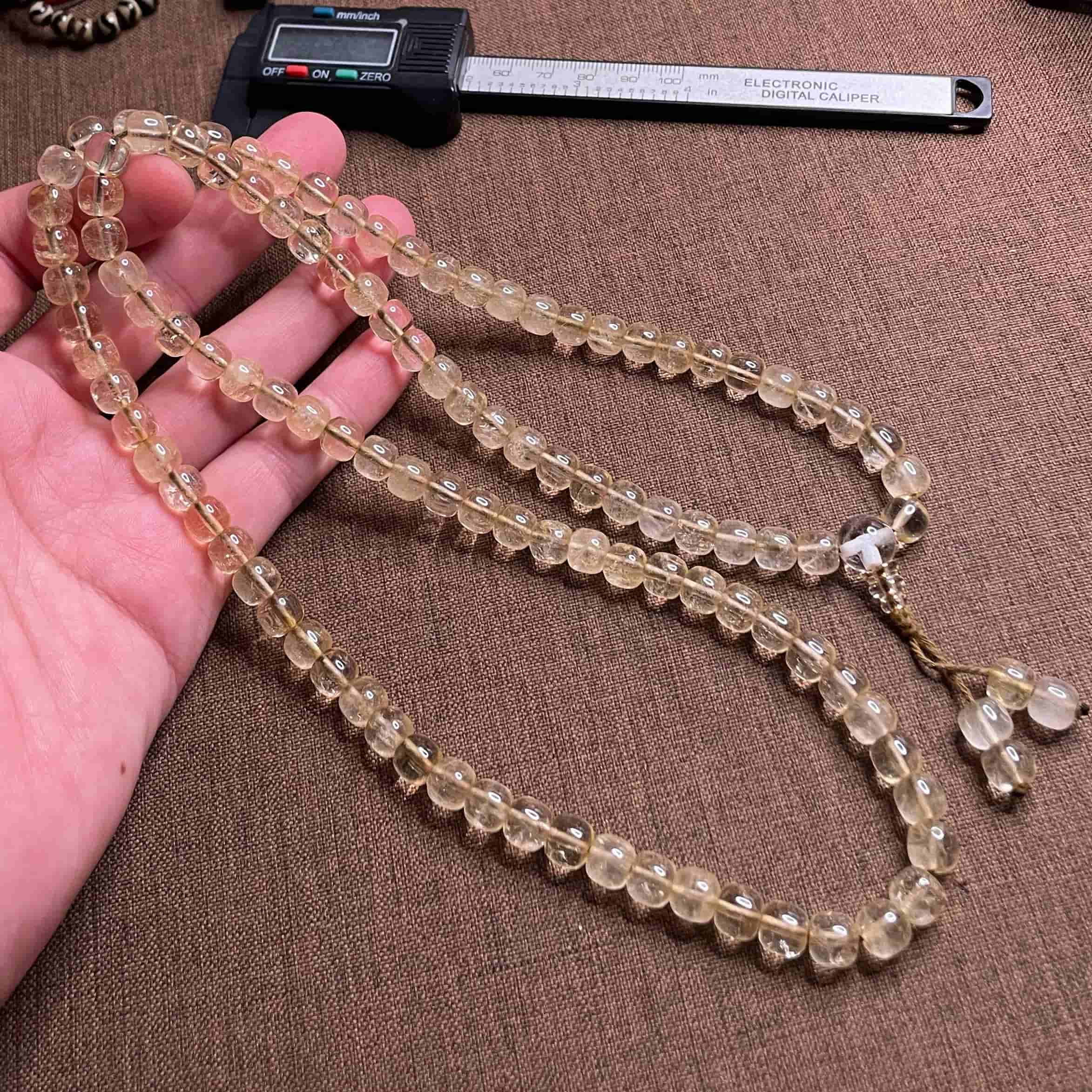 Collector-Grade Prayer Beads | Vintage Crystal 108 Beads Multi-Shape String