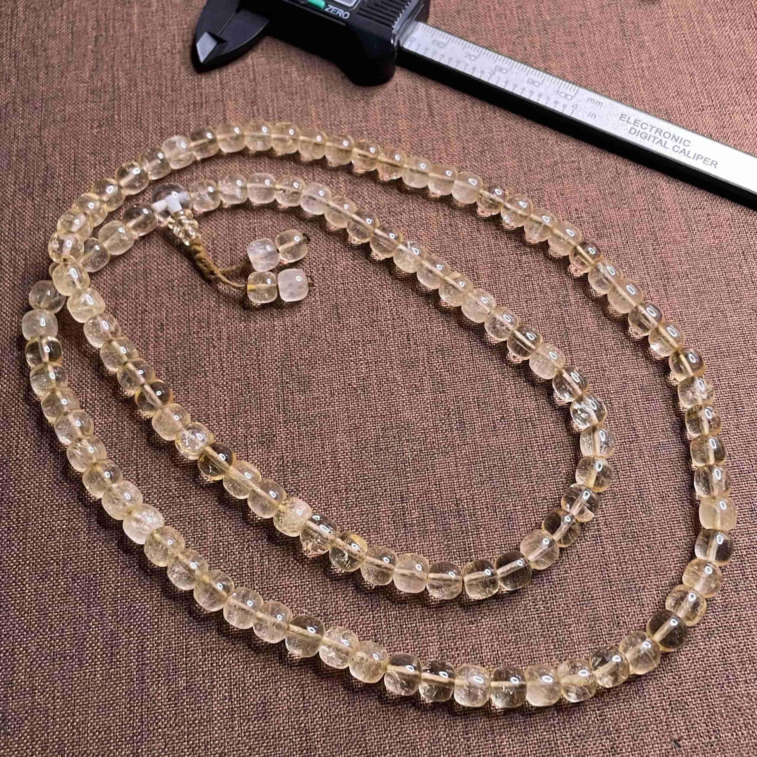 Collector-Grade Prayer Beads | Vintage Crystal 108 Beads Multi-Shape String