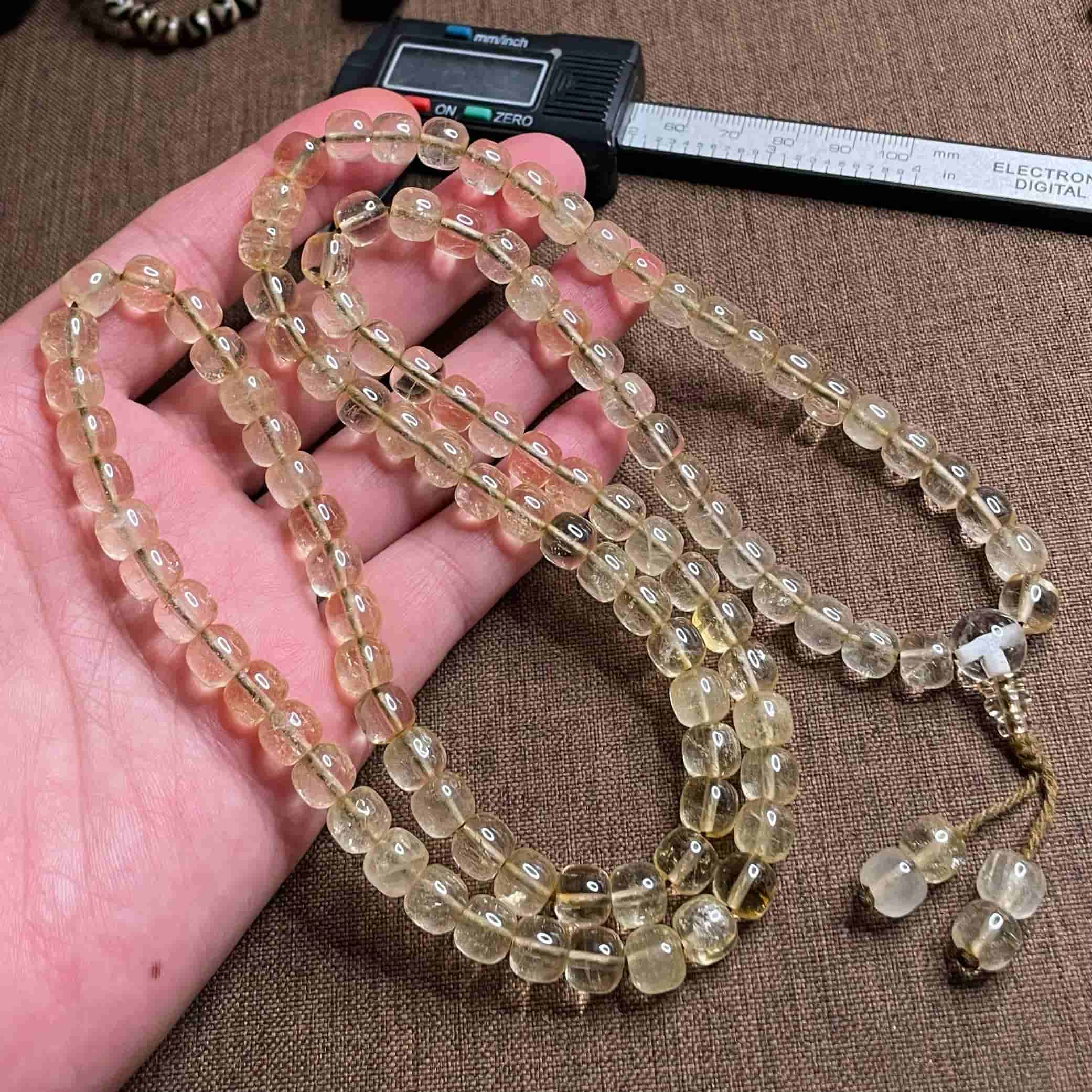 Collector-Grade Prayer Beads | Vintage Crystal 108 Beads Multi-Shape String